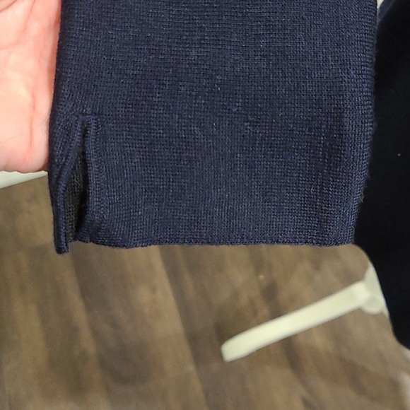 NWT COS navy boatneck wool blend sweater - Picture 3 of 7